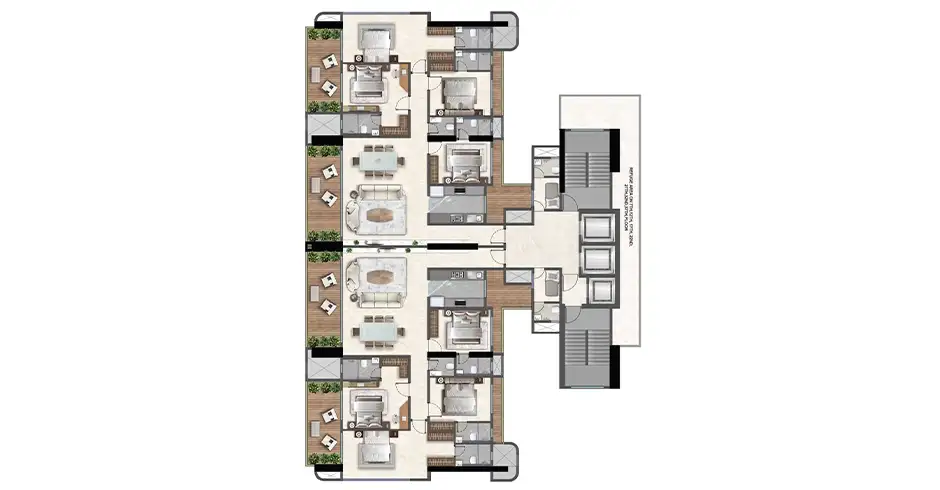 Sai Palm View Nerul Layout Floor Plan